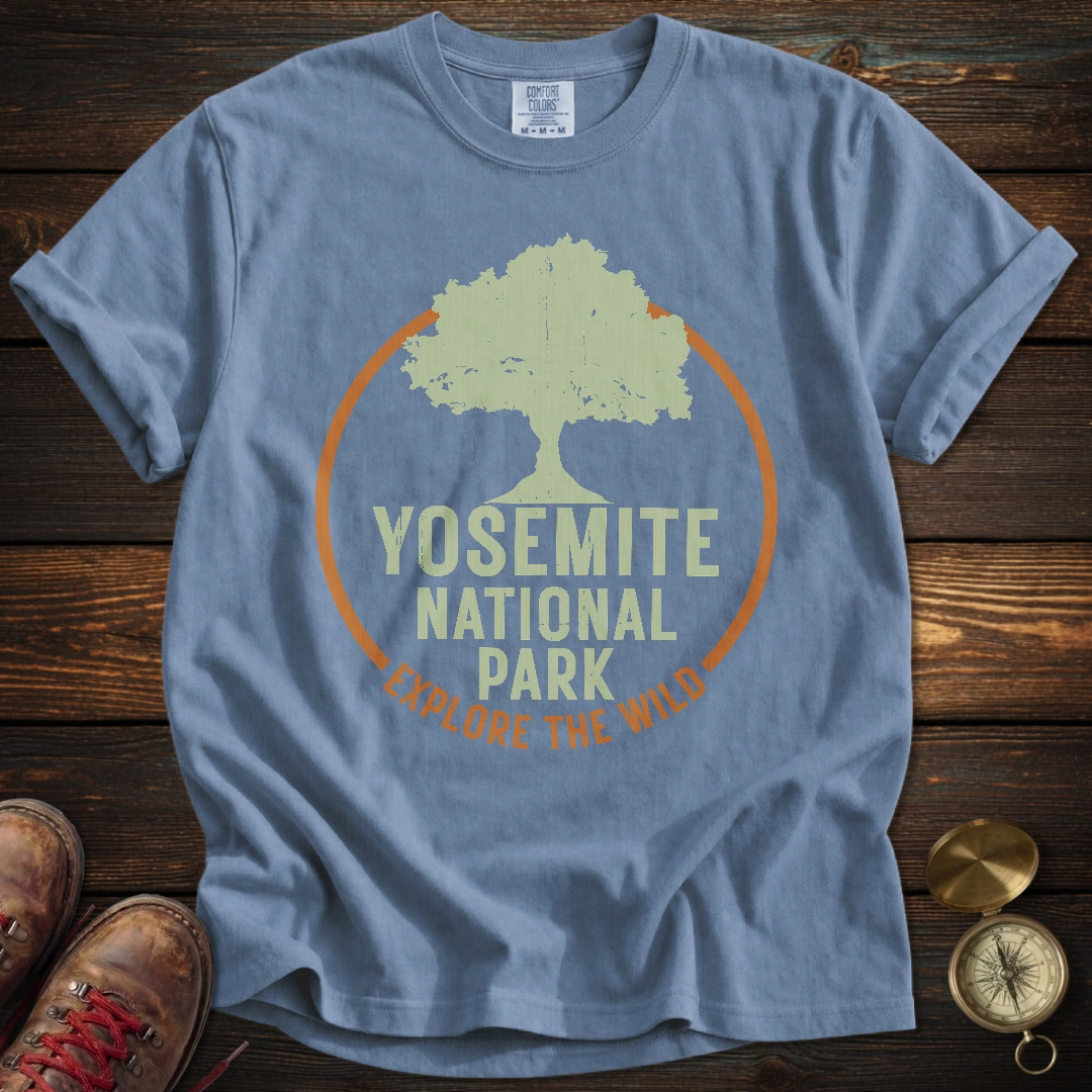 Yosemite Park Circle Tree T-Shirt