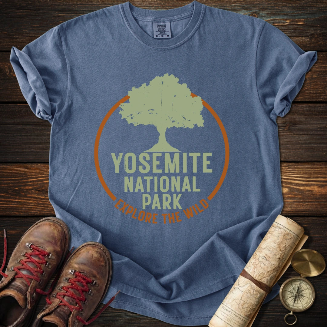 Yosemite Park Circle Tree T-Shirt