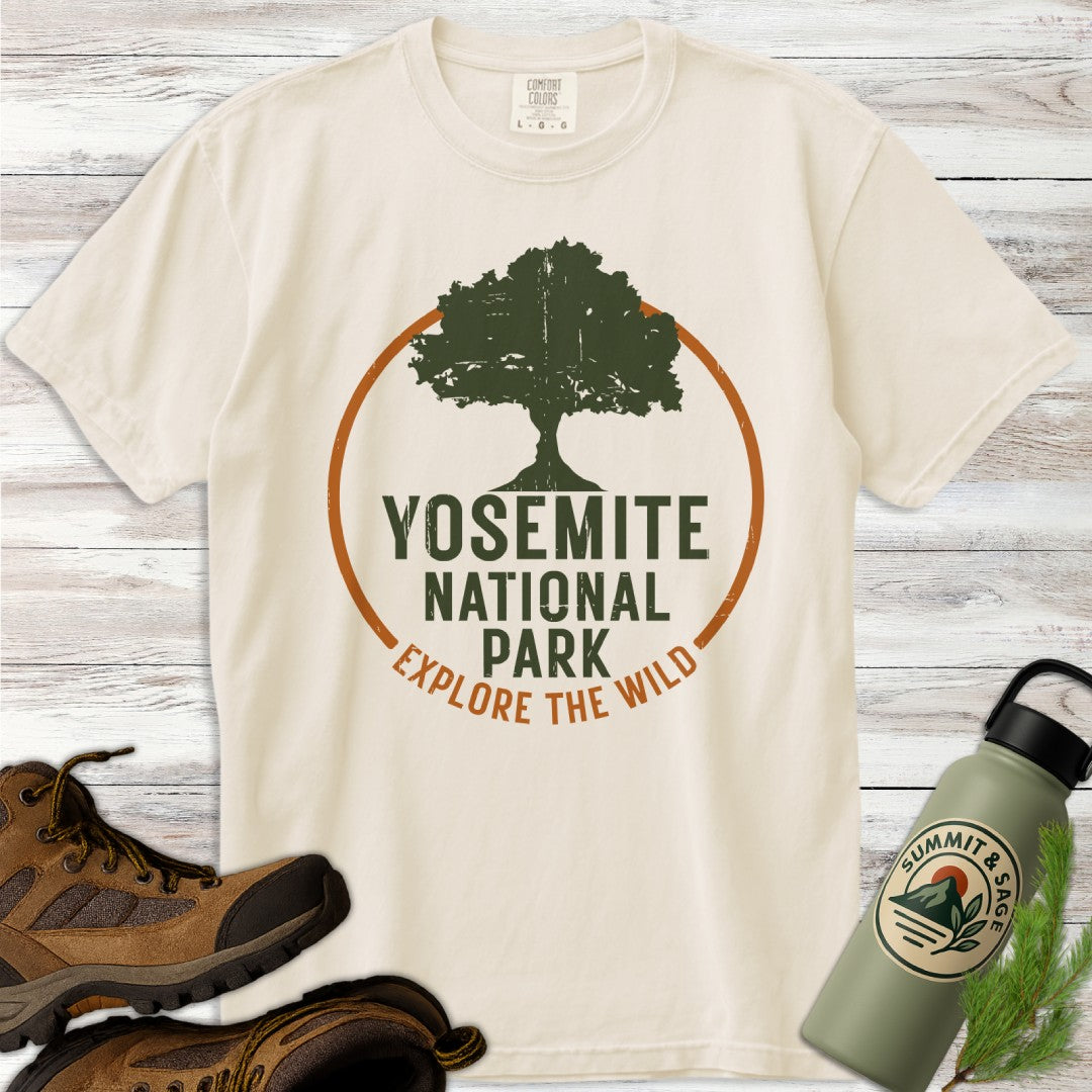 Yosemite Park Circle Tree T-Shirt