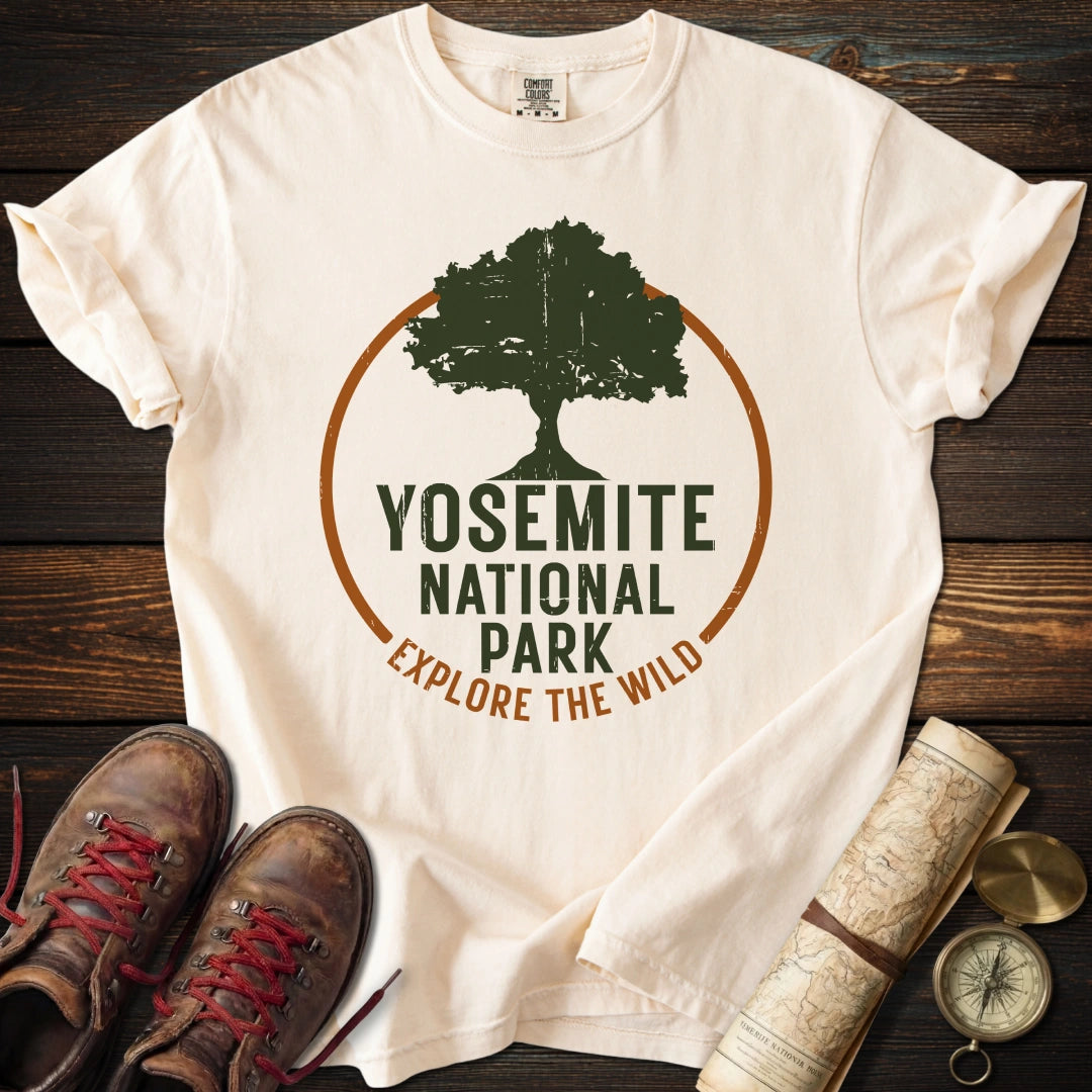 Yosemite Park Circle Tree T-Shirt