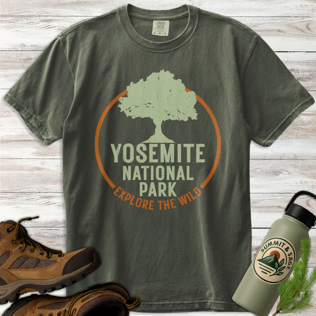 Yosemite Park Circle Tree T-Shirt