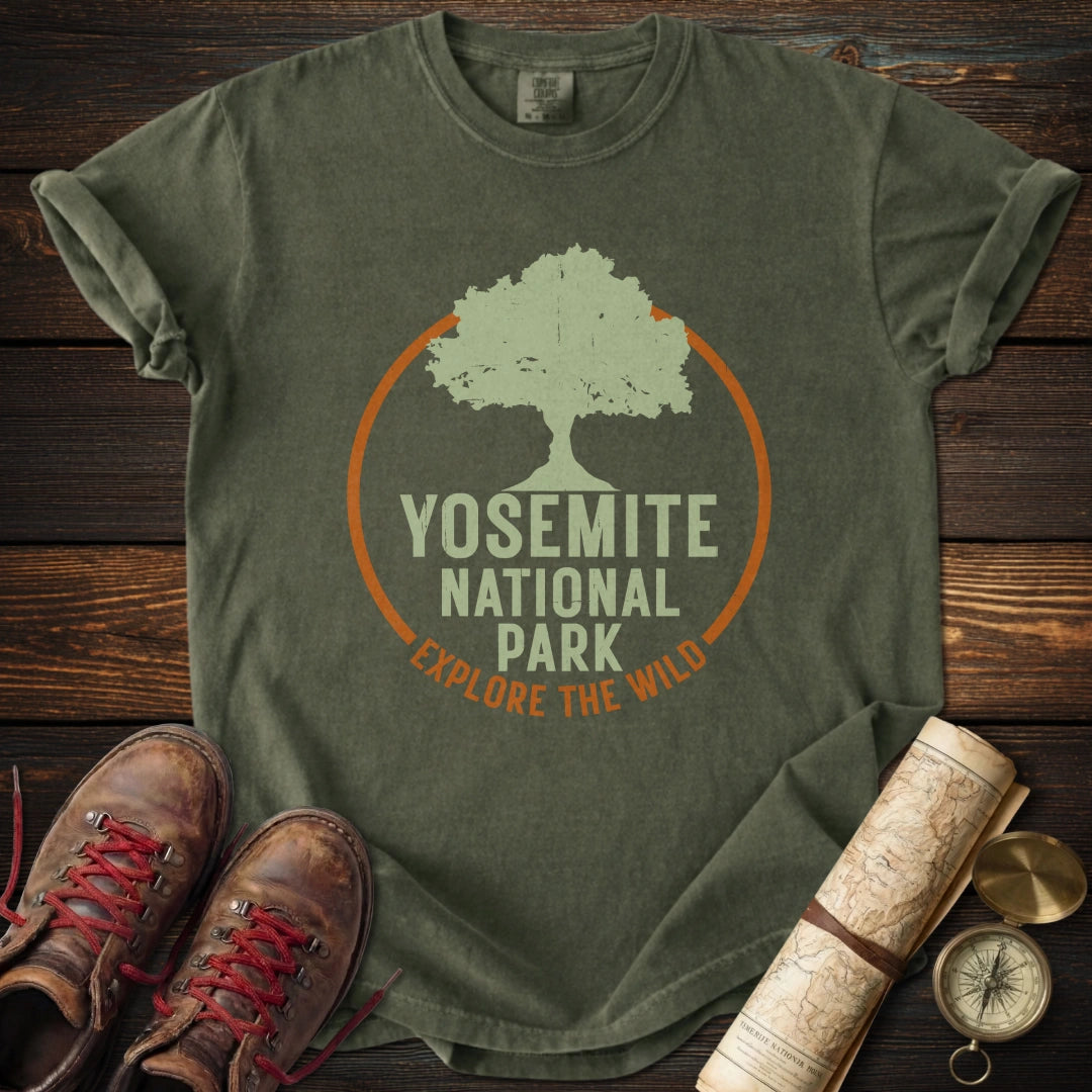 Yosemite Park Circle Tree T-Shirt