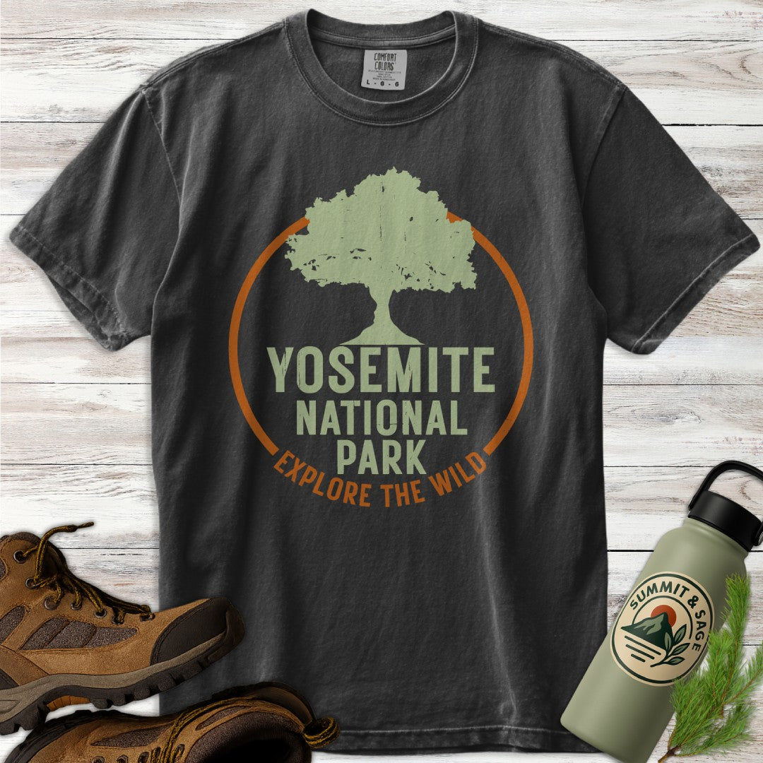 Yosemite Park Circle Tree T-Shirt