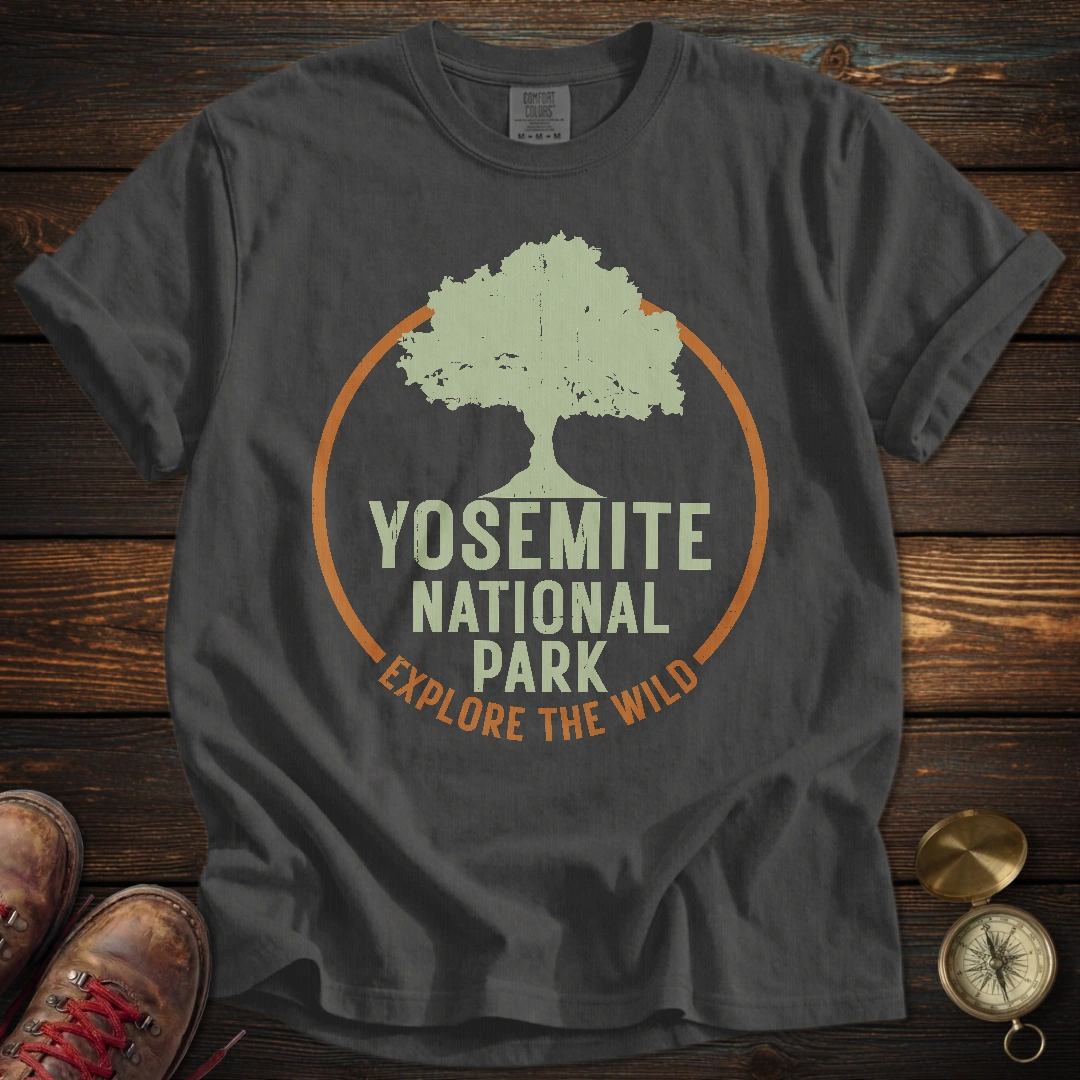 Yosemite Park Circle Tree T-Shirt