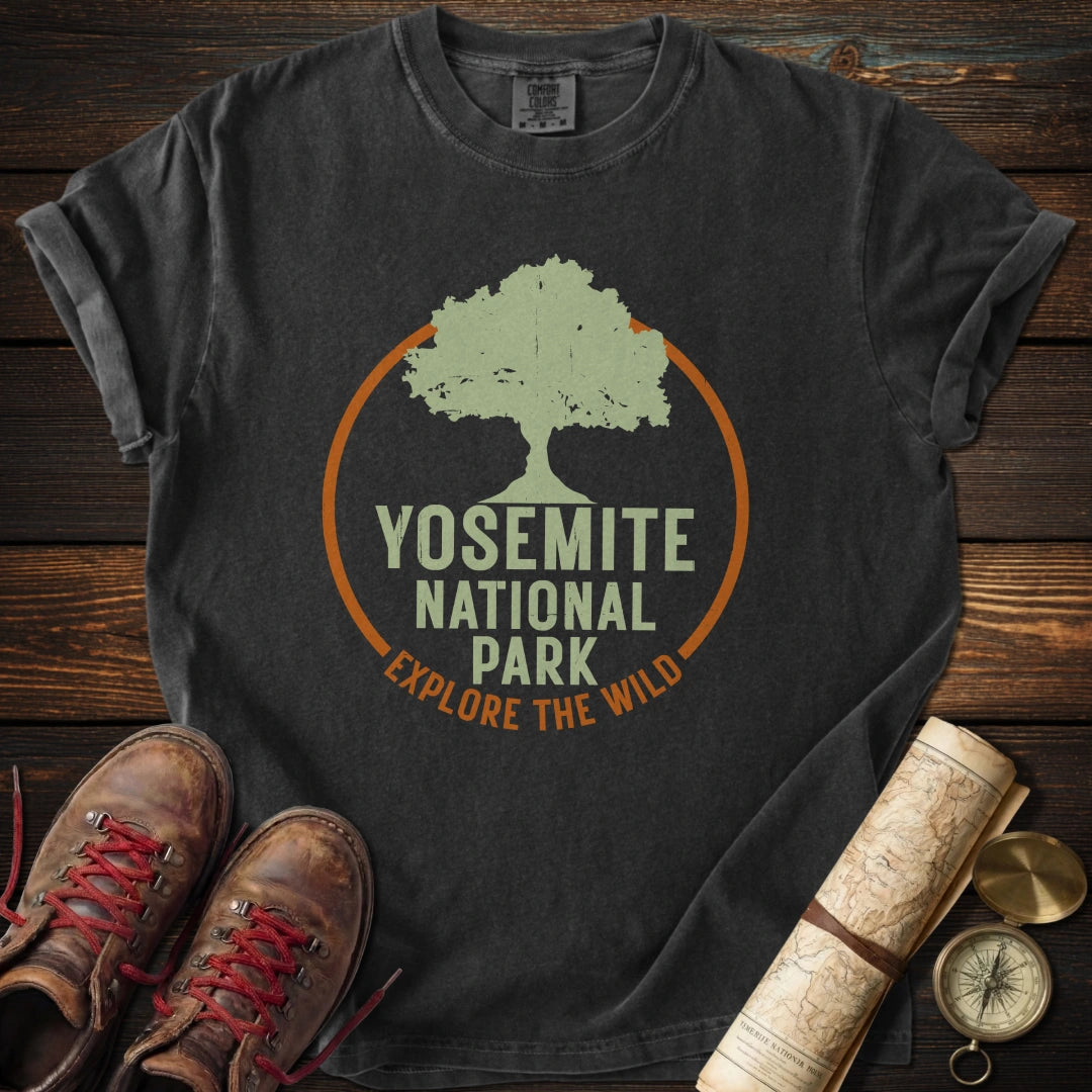 Yosemite Park Circle Tree T-Shirt