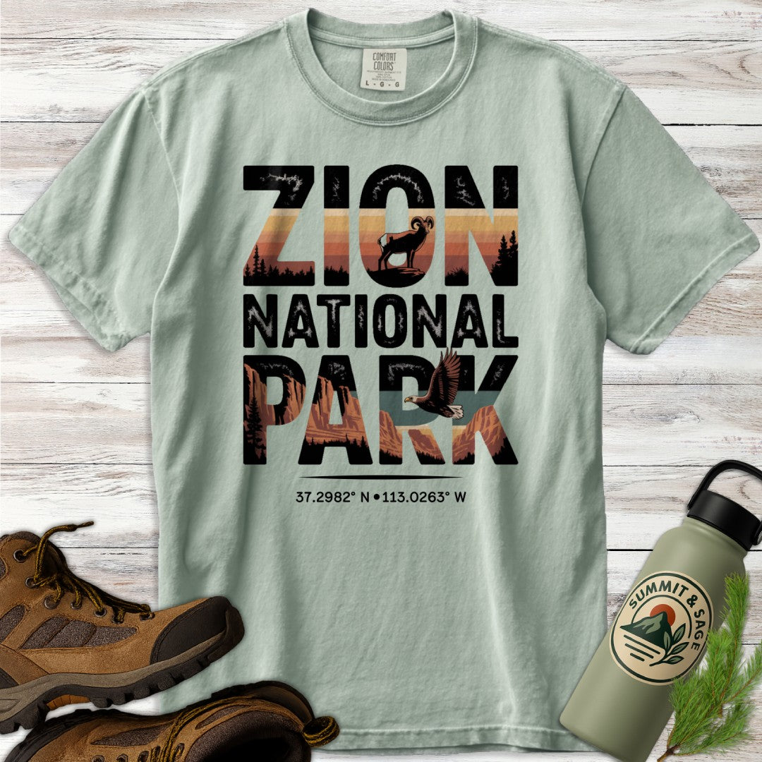 Zion Park Wildlife Graphic T-Shirt