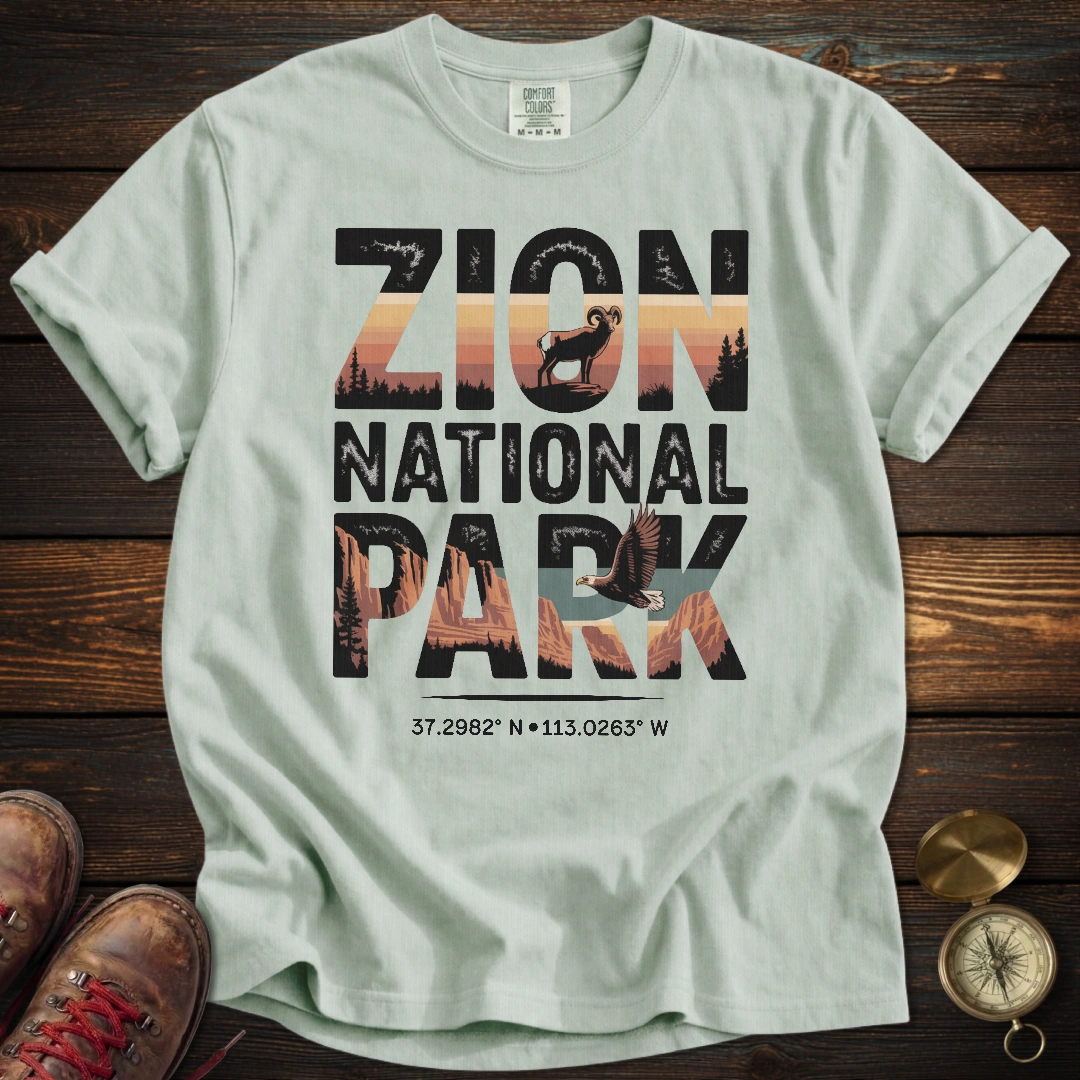 Zion Park Wildlife Graphic T-Shirt