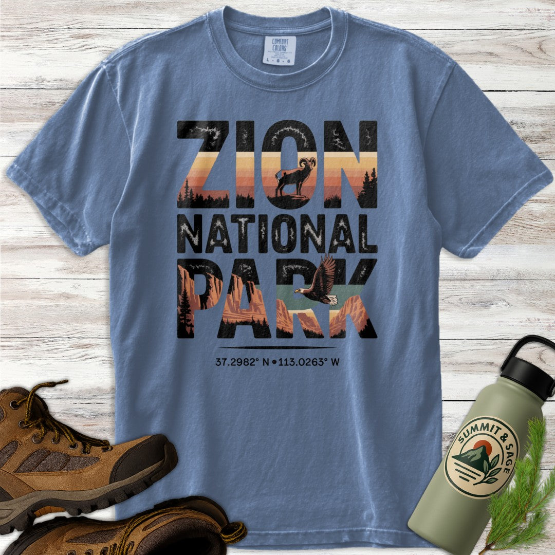 Zion Park Wildlife Graphic T-Shirt
