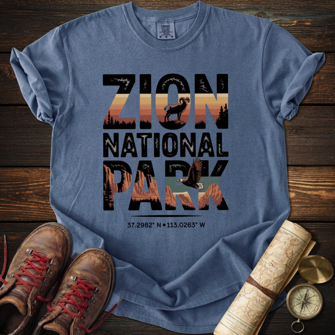 Zion Park Wildlife Graphic T-Shirt