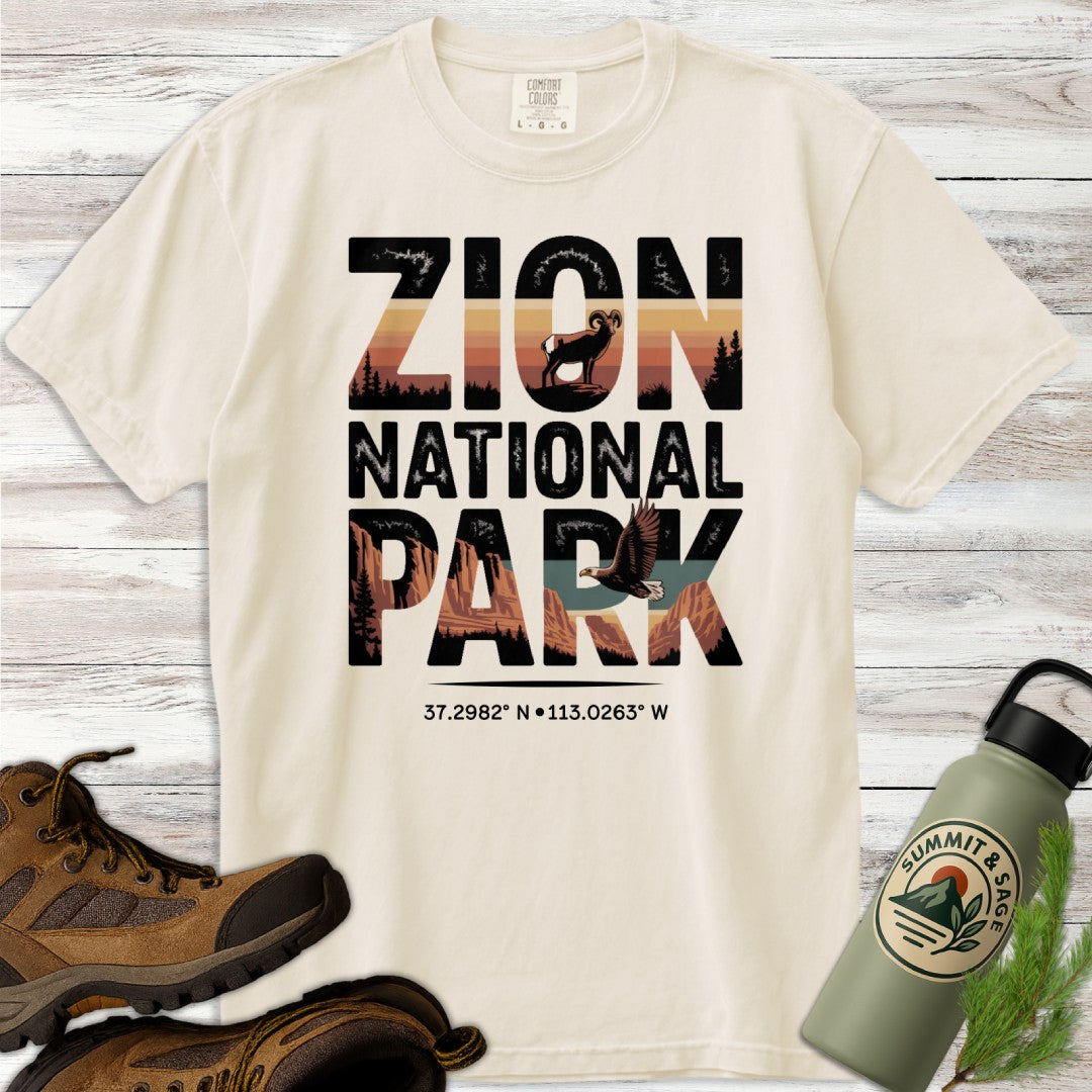 Zion Park Wildlife Graphic T-Shirt