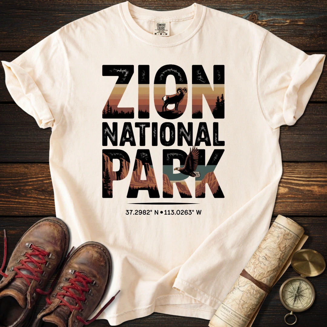 Zion Park Wildlife Graphic T-Shirt
