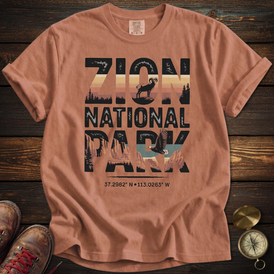 Zion Park Wildlife Graphic T-Shirt