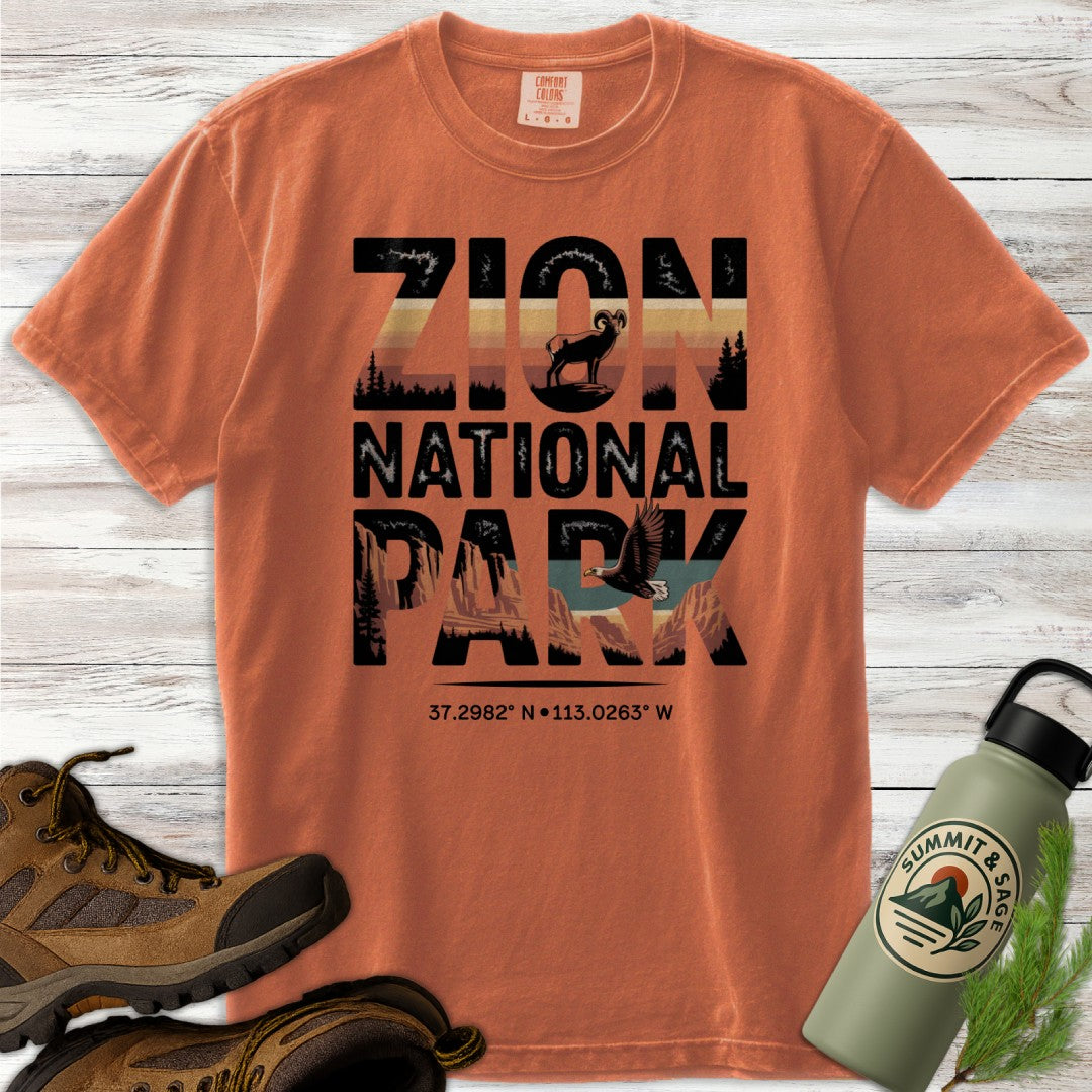 Zion Park Wildlife Graphic T-Shirt
