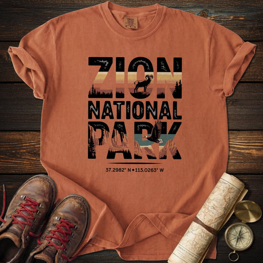 Zion Park Wildlife Graphic T-Shirt