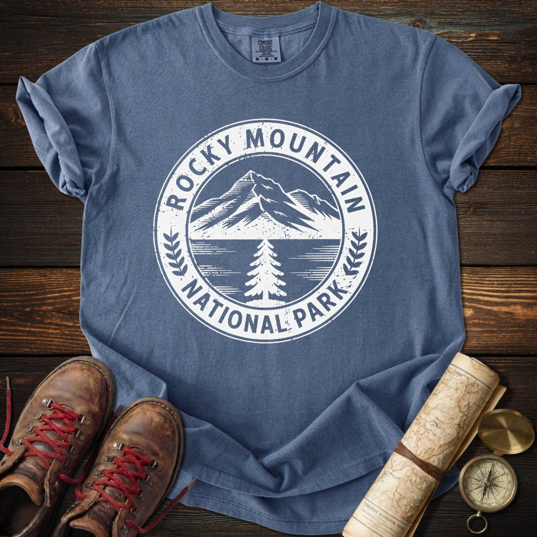 Rocky Mountain Park Badge T-Shirt