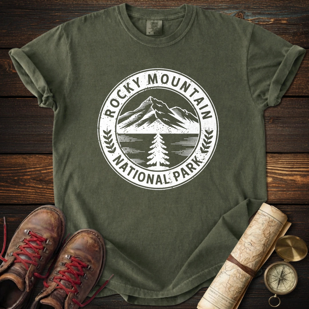 Rocky Mountain Park Badge T-Shirt