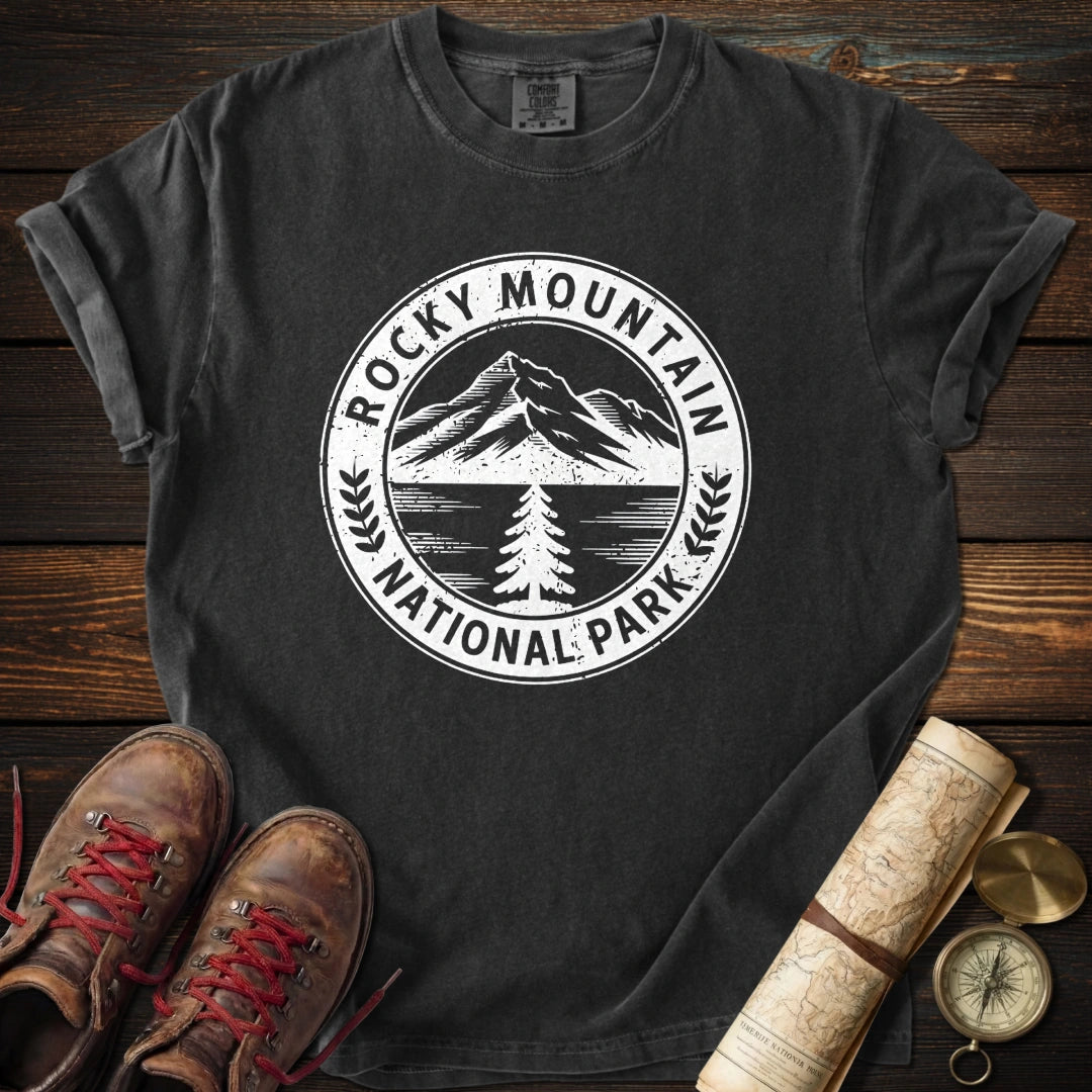 Rocky Mountain Park Badge T-Shirt
