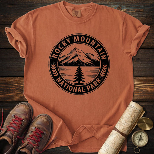 Rocky Mountain Park Badge T-Shirt