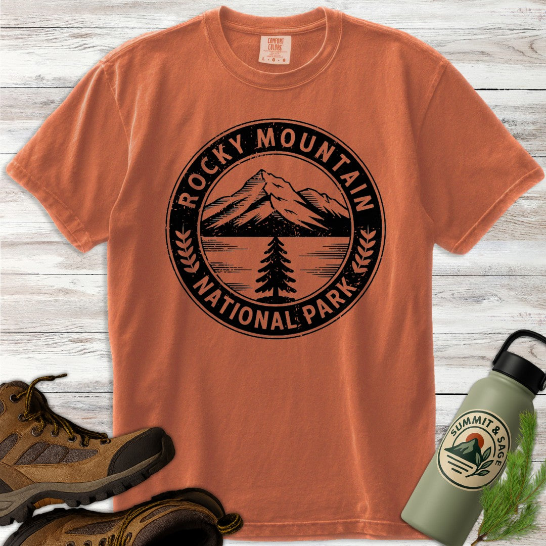 Rocky Mountain Park Badge T-Shirt