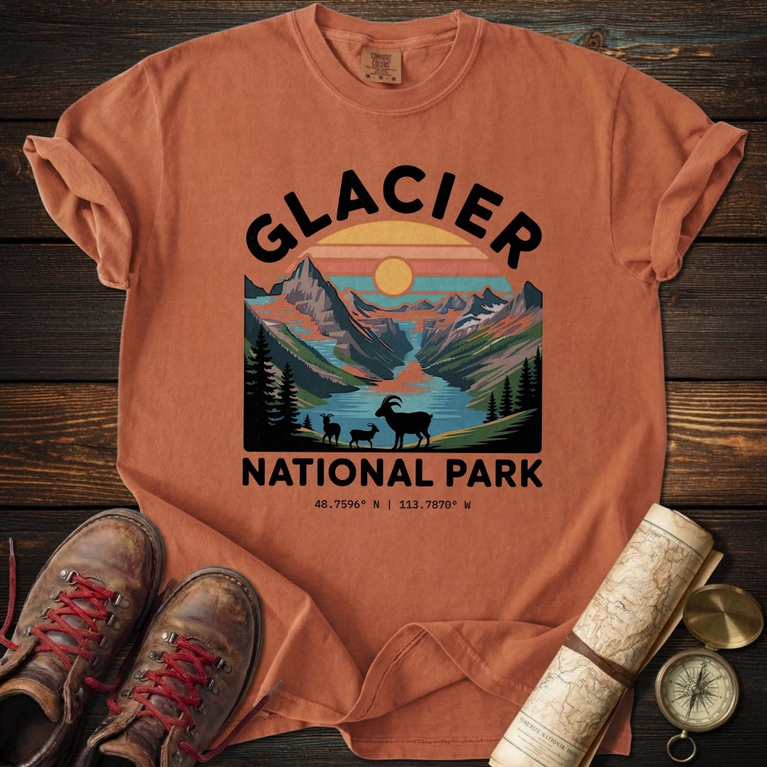 Glacier National Park Graphic T-Shirt