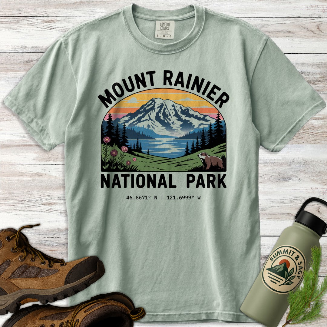 Mount Rainier Park Graphic T-Shirt