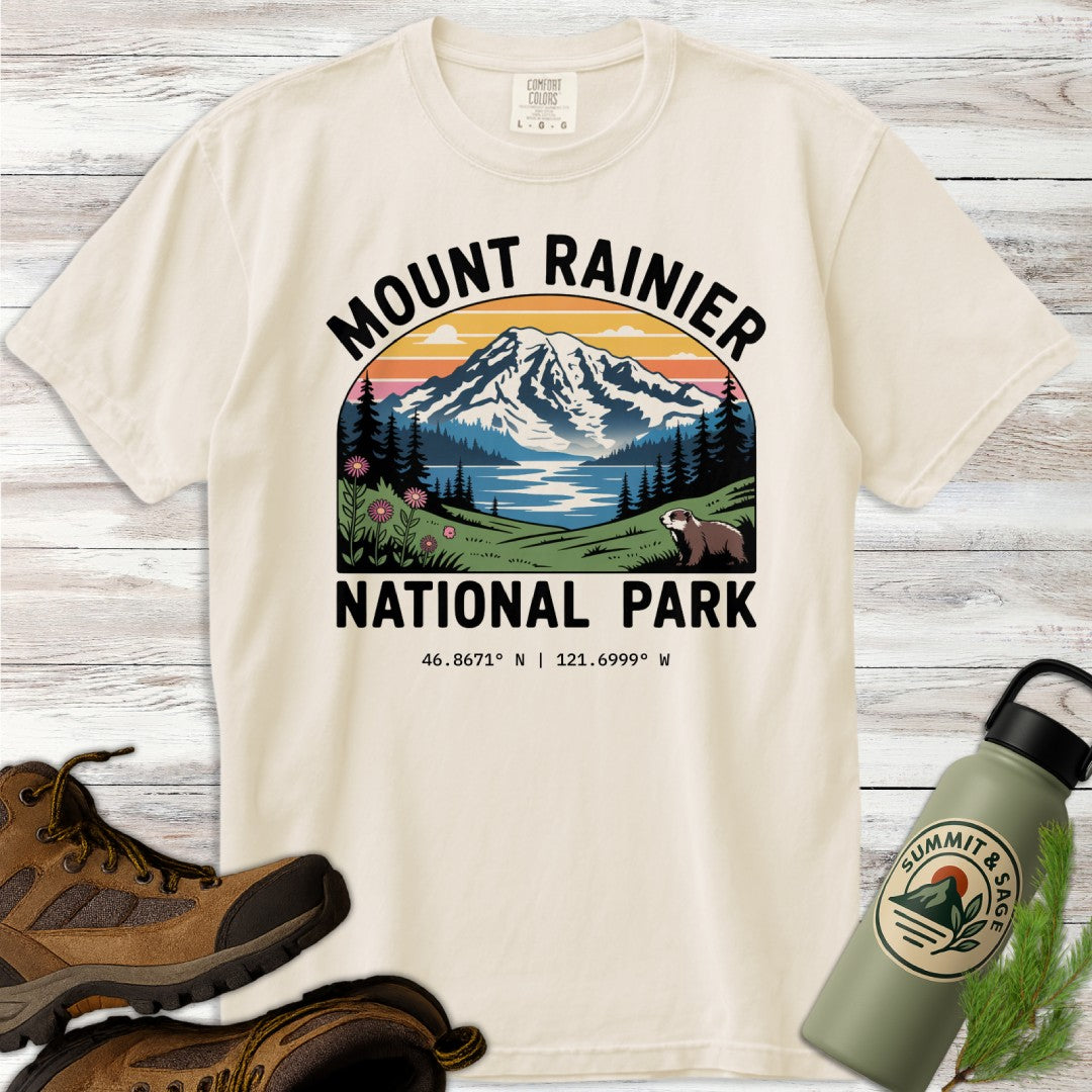 Mount Rainier Park Graphic T-Shirt
