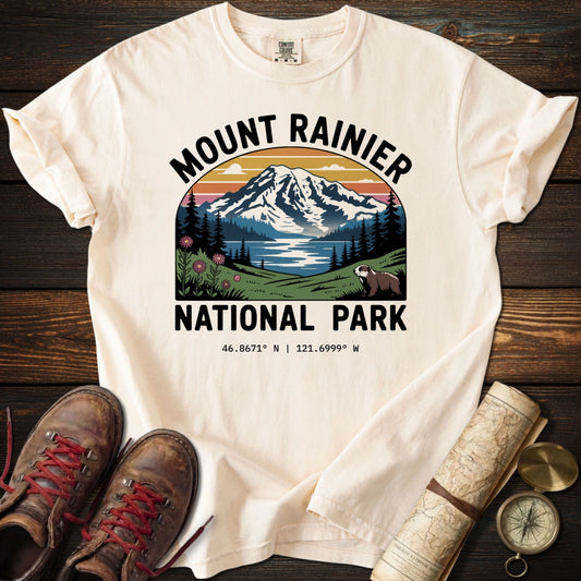 Mount Rainier Park Graphic T-Shirt