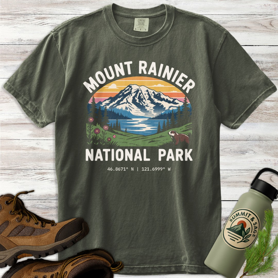Mount Rainier Park Graphic T-Shirt