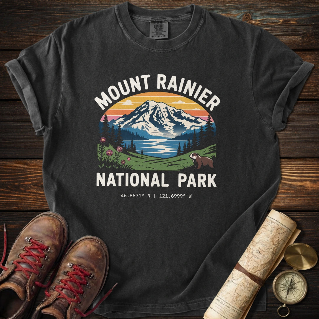Mount Rainier Park Graphic T-Shirt