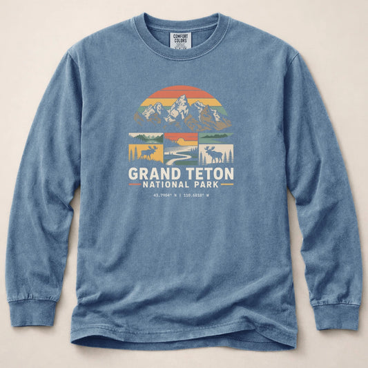 Grand Teton Graphic Long Sleeved T-Shirt