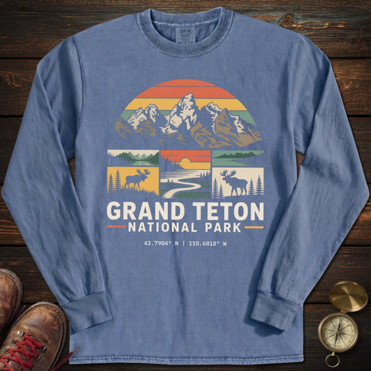 Grand Teton Graphic Long Sleeved T-Shirt