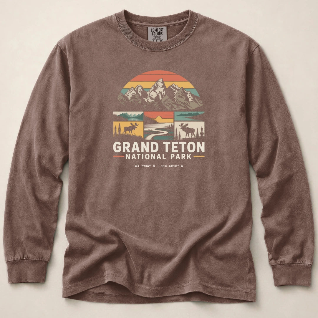 Grand Teton Graphic Long Sleeved T-Shirt