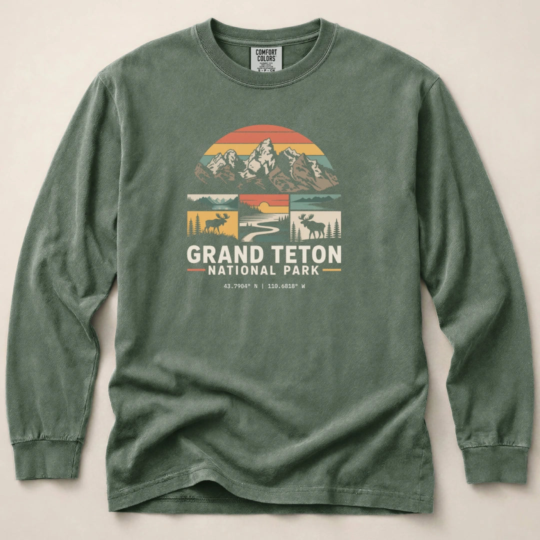 Grand Teton Graphic Long Sleeved T-Shirt