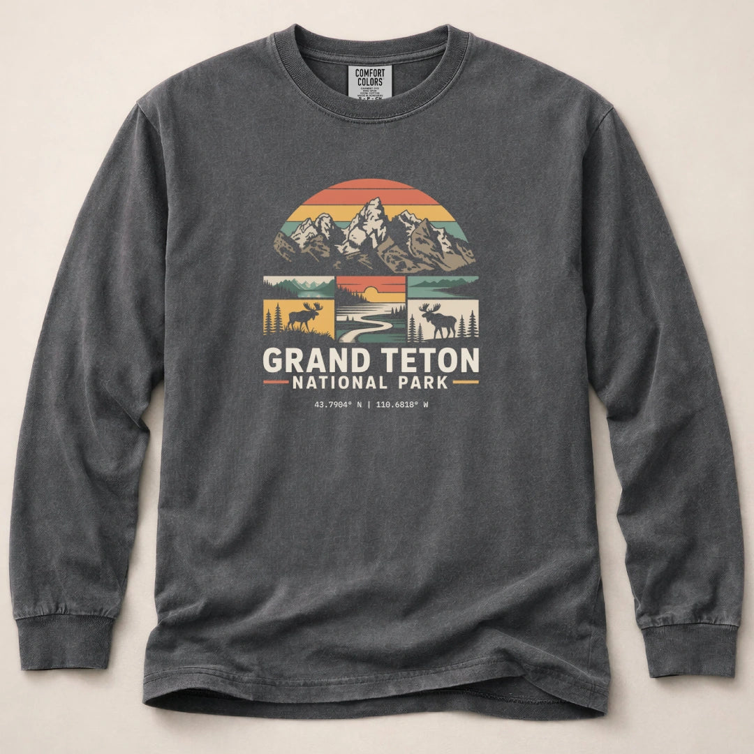 Grand Teton Graphic Long Sleeved T-Shirt