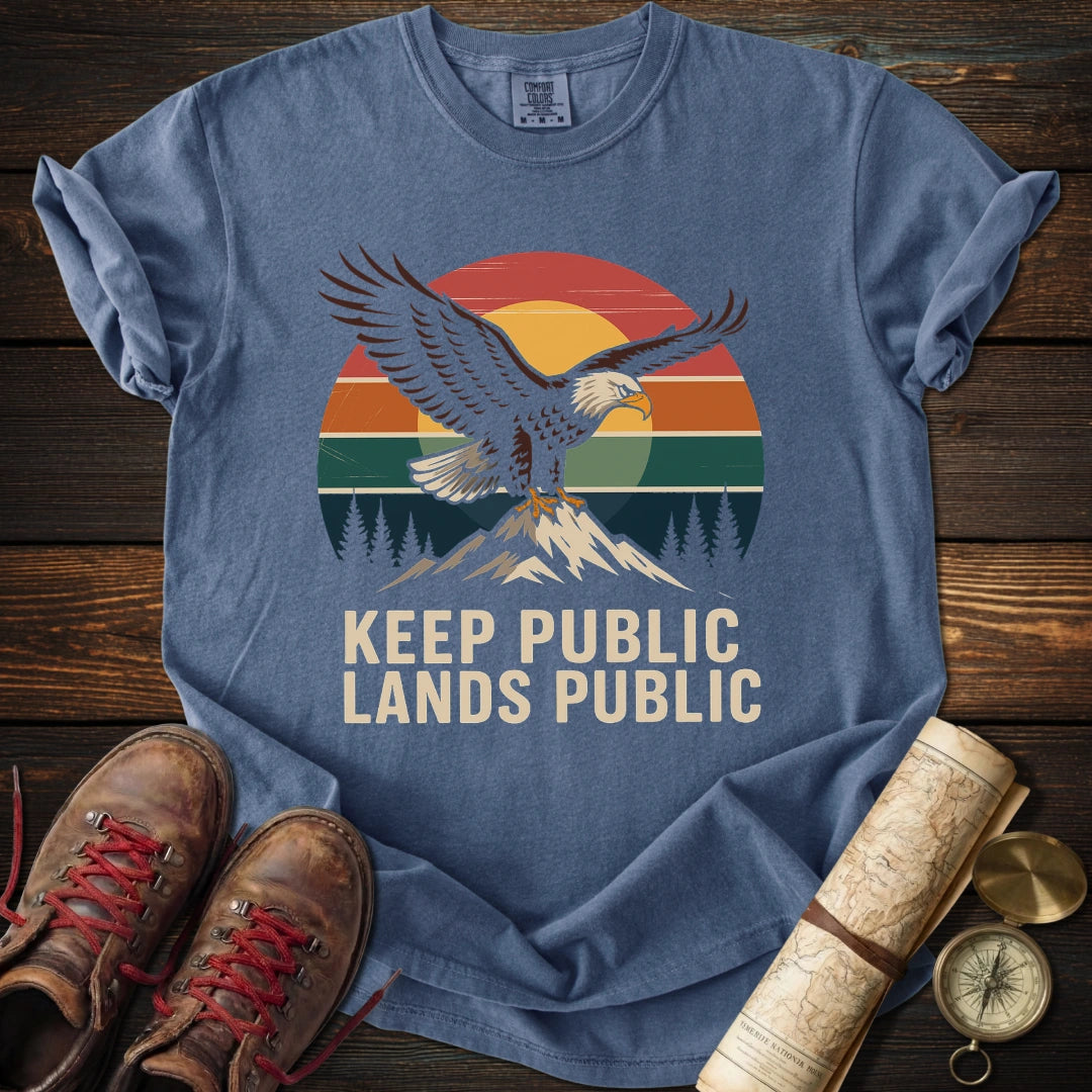 Keep Lands Public Eagle T-Shirt
