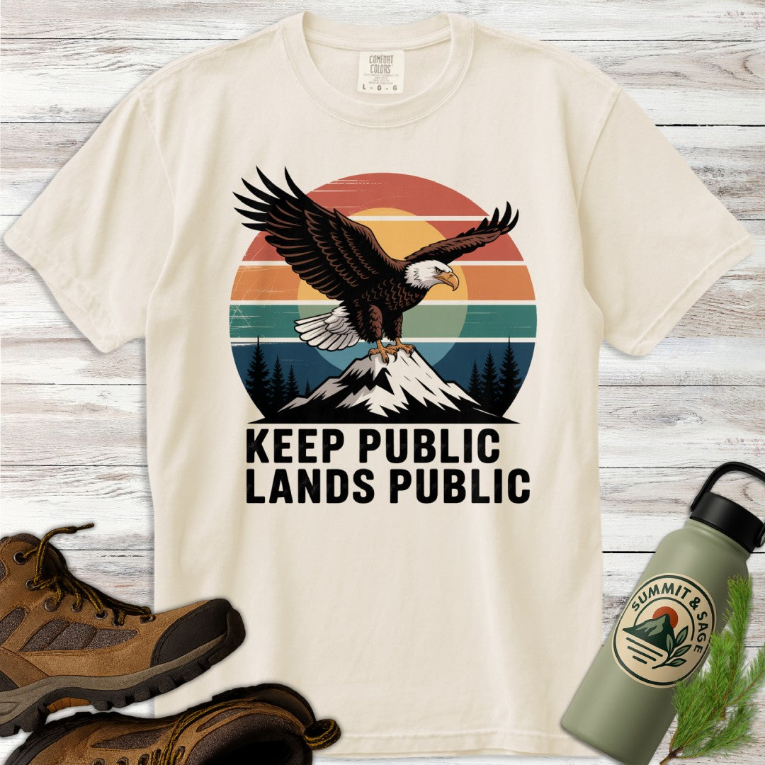 Keep Lands Public Eagle T-Shirt