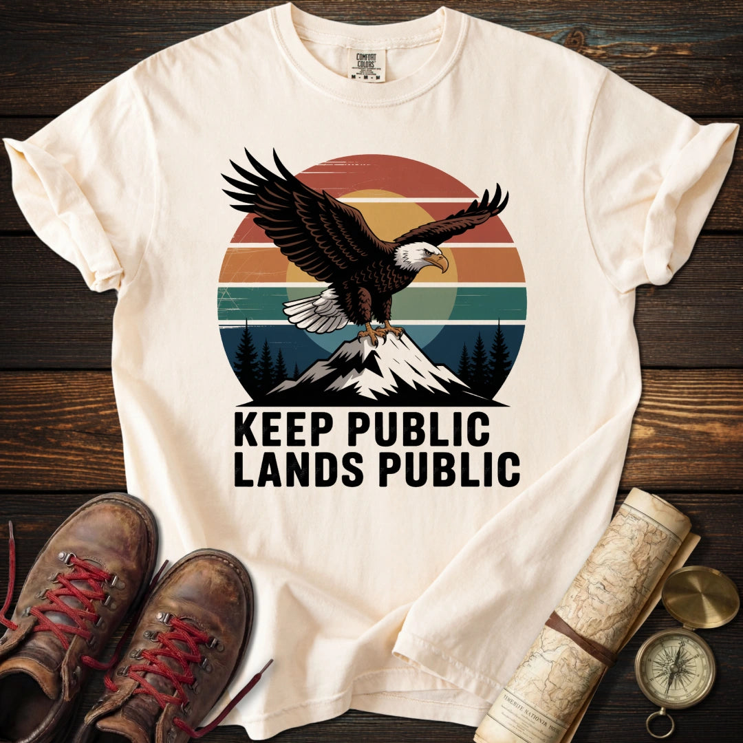 Keep Lands Public Eagle T-Shirt