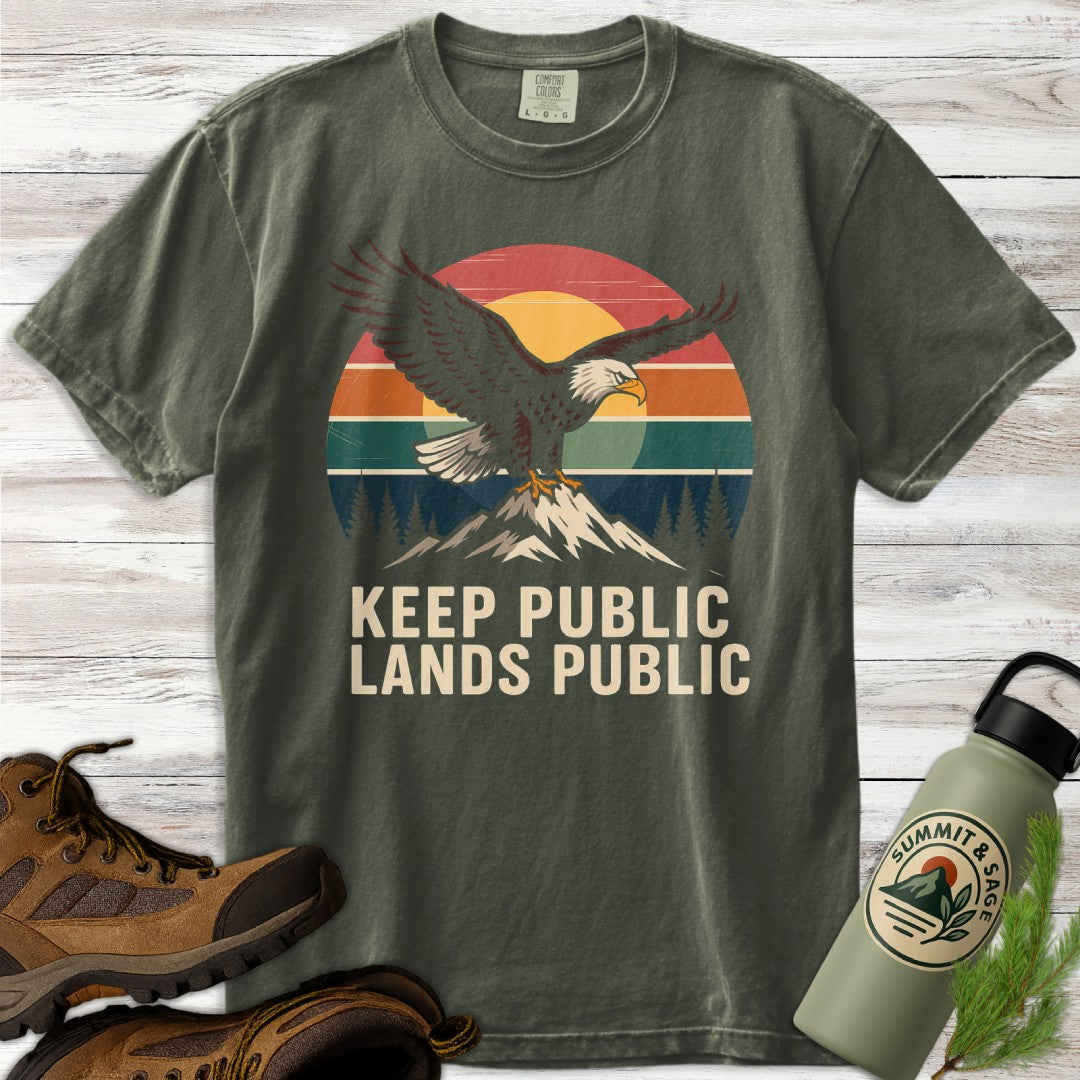 Keep Lands Public Eagle T-Shirt