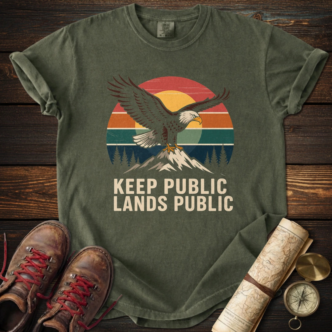 Keep Lands Public Eagle T-Shirt