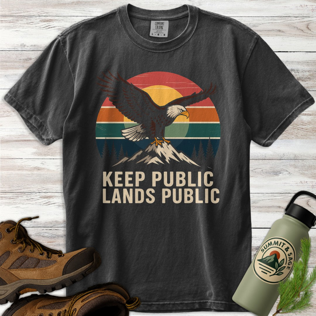 Keep Lands Public Eagle T-Shirt
