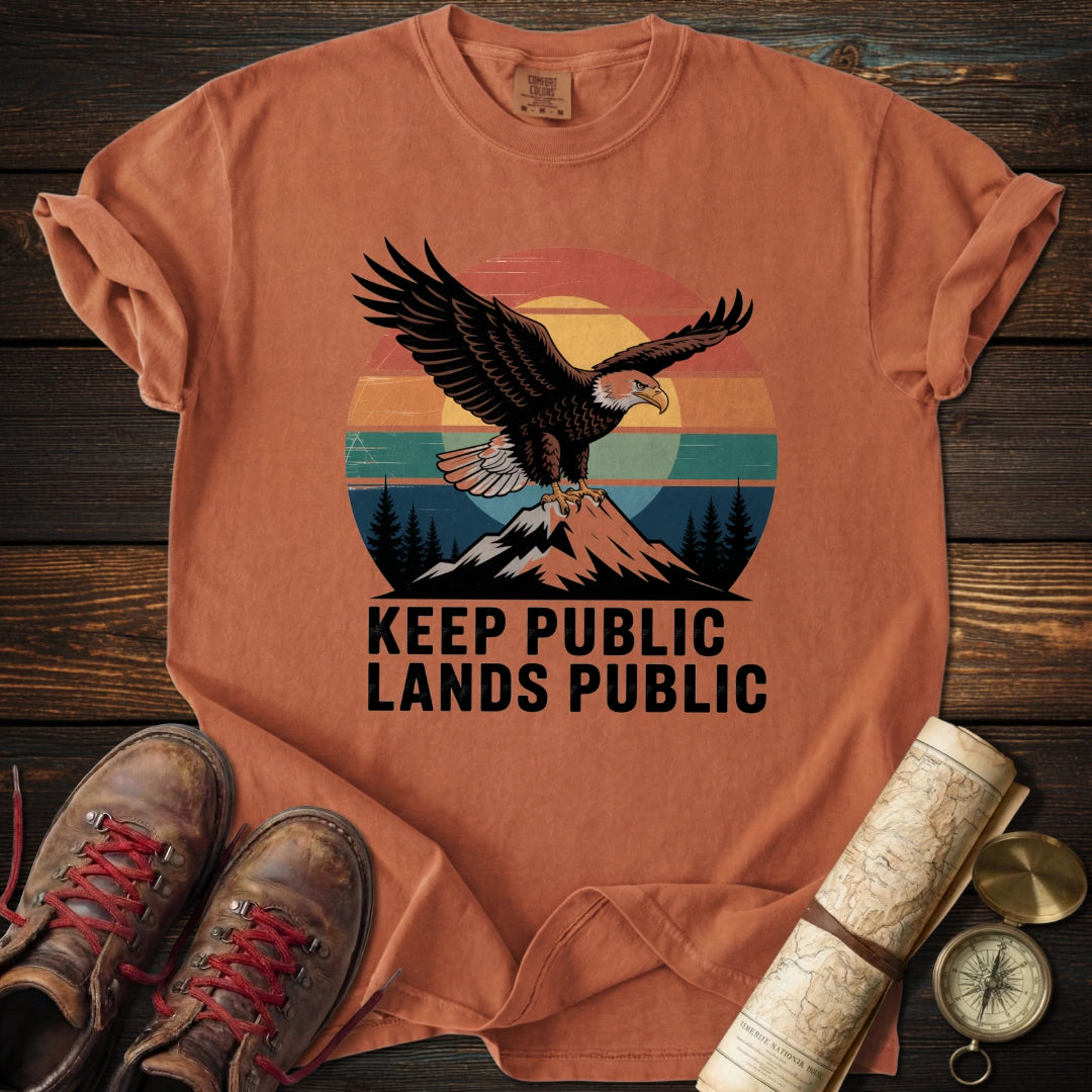 Keep Lands Public Eagle T-Shirt