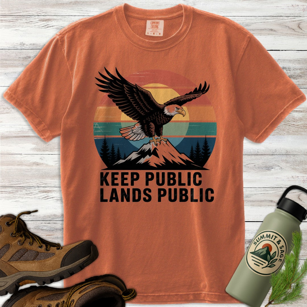 Keep Lands Public Eagle T-Shirt