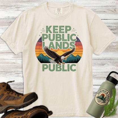 Keep Lands Public Eagle T-Shirt