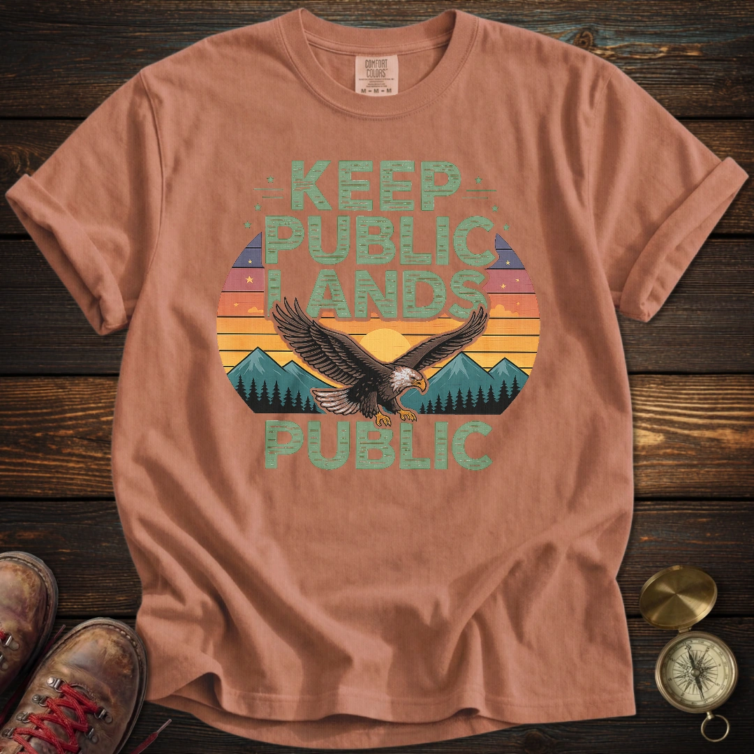 Keep Lands Public Eagle T-Shirt