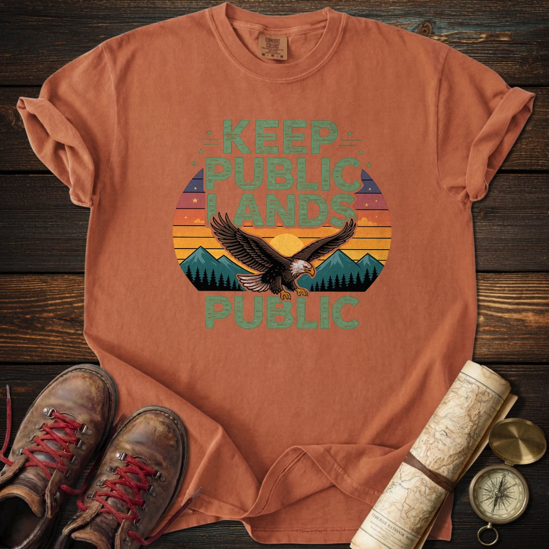 Keep Lands Public Eagle T-Shirt