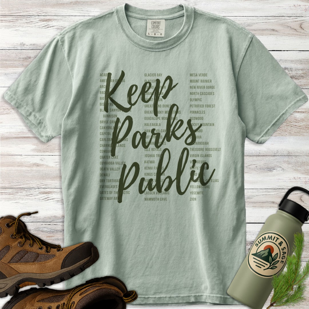 Keep 63 Parks Public Green T-Shirt
