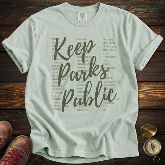 Keep 63 Parks Public Green T-Shirt