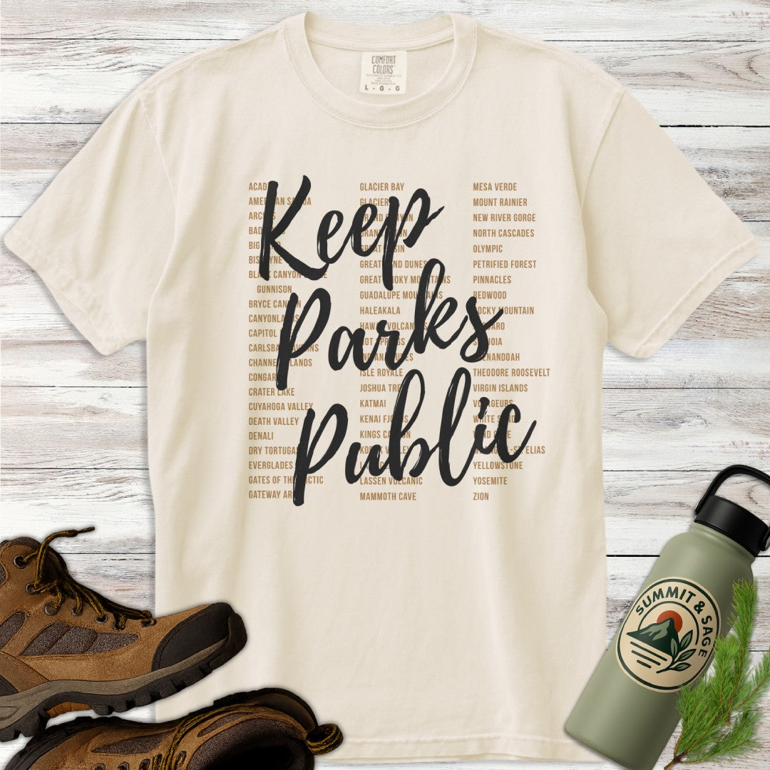 Keep Parks Public Earth Tones T-Shirt