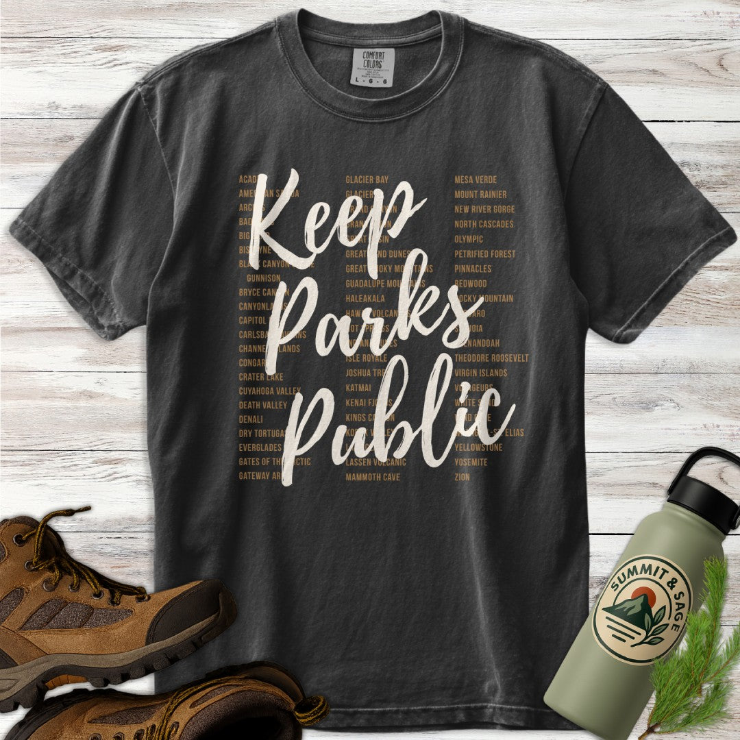 Keep Parks Public Earth Tones T-Shirt