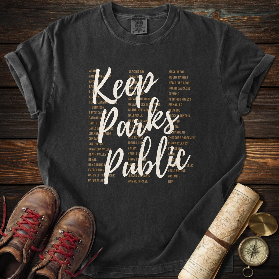 Keep Parks Public Earth Tones T-Shirt